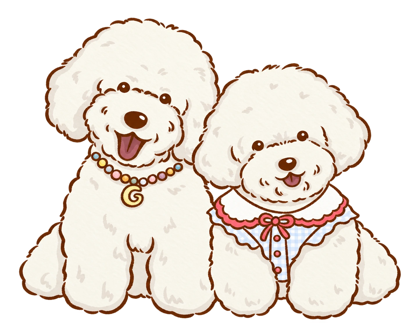 Illustration of Goma and Gomi